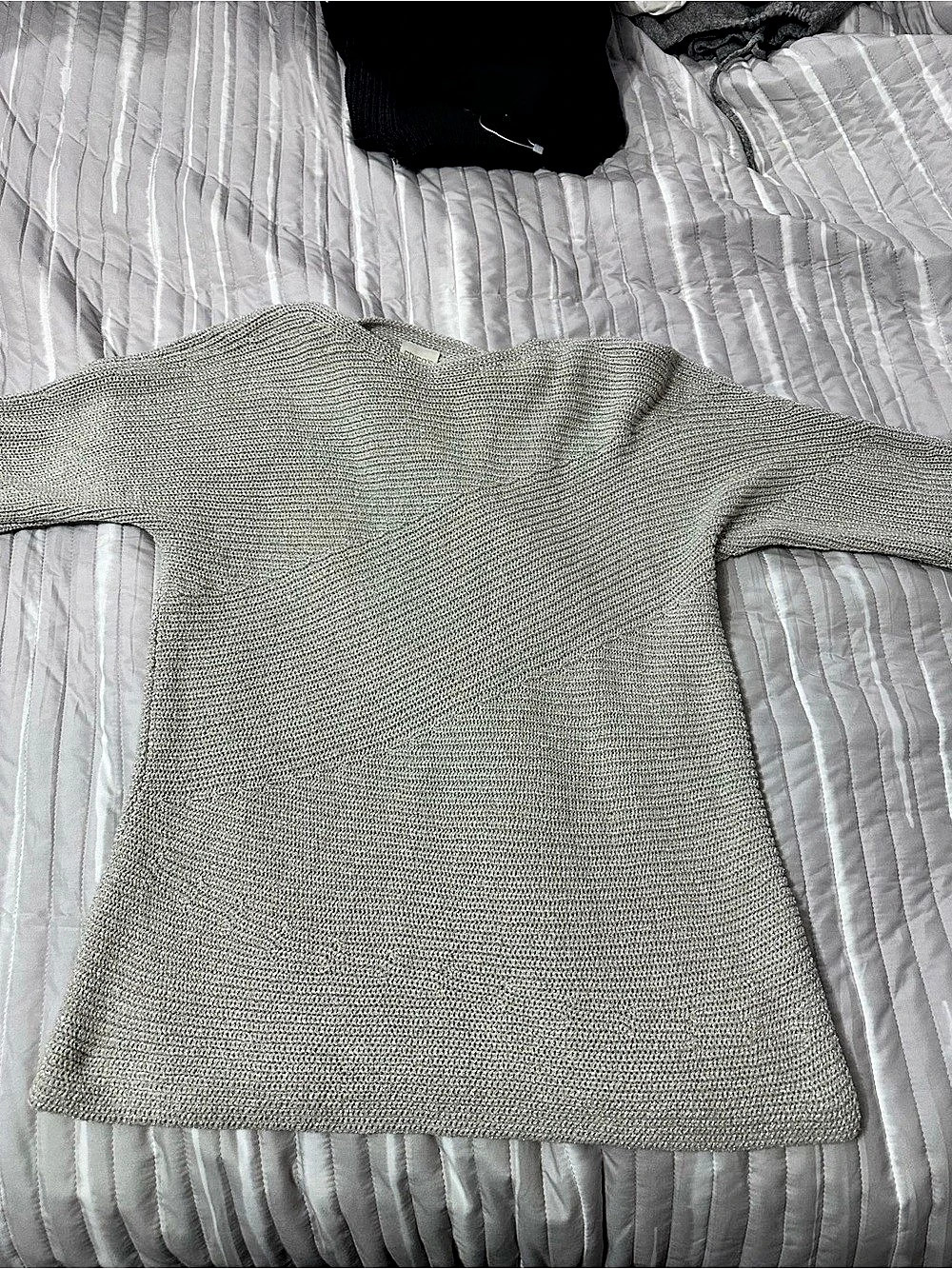 Gray Crew Neck Sweater